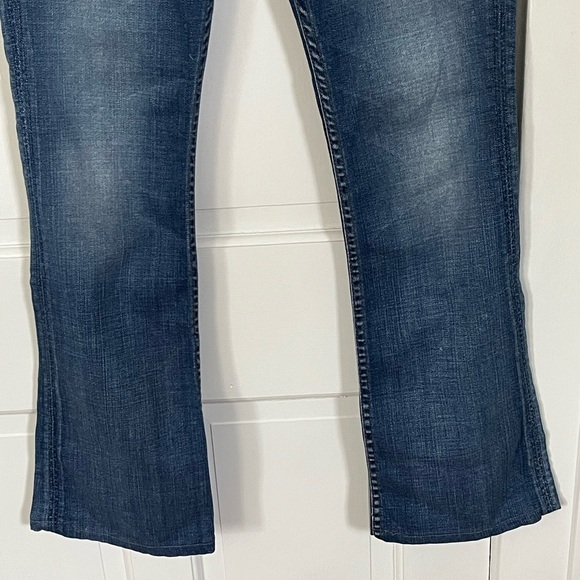 Hudson Mid-Rise Bootcut Stretch Jeans Medium Blue Wash size 29 Made in USA - Picture 7 of 16